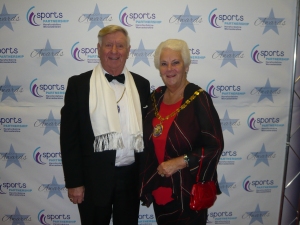 John and I at the Herefordshire and Worcestershire Sports Awards
