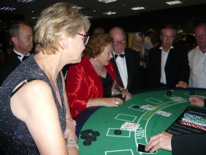 Action at the gambling table