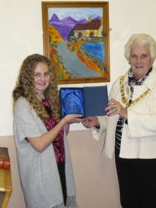 Lily Spiers with her winning entry